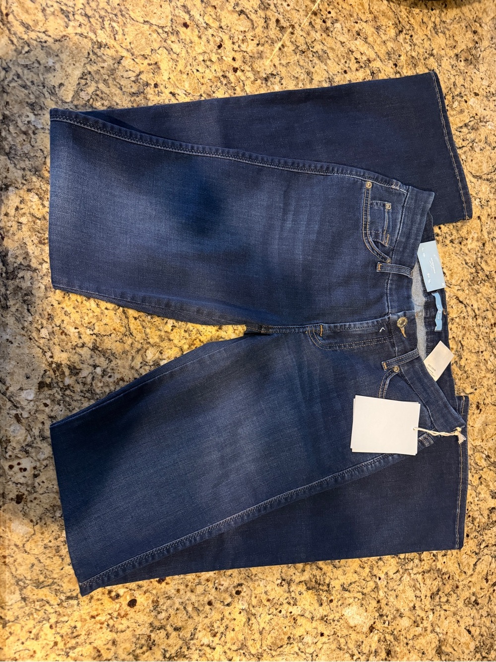 7 For All Mankind Men's Dark Indigo Bootcut Jeans